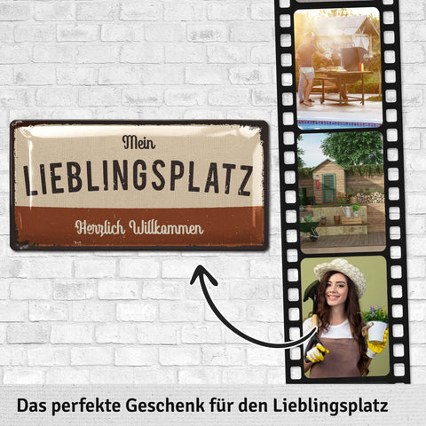 Blechschild Mein Lieblingsplatz