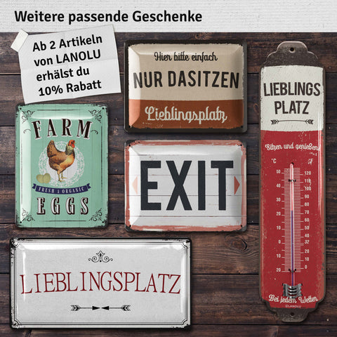 Blechschild Mein Lieblingsplatz