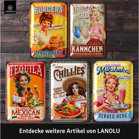 Blechschild Milkshake