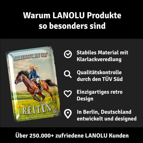 Blechschild Mir Reichts, Ich Geh Reiten