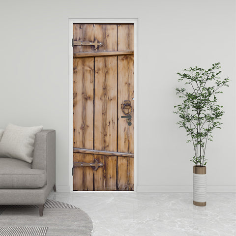 Mittelalter Holz mit Stahl Tür Tapete