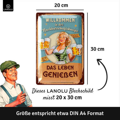 Blechschild Nachbarschaftskneipe
