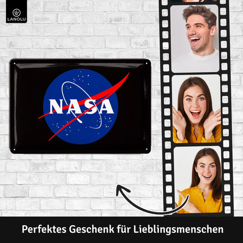 Blechschild Nasa