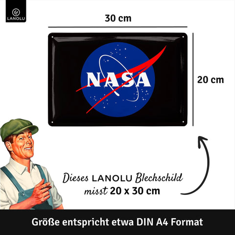 Blechschild Nasa