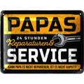 Blechschild Papas Service