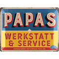 Blechschild Werkstatt & Service Papa