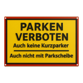 Blechschild Parken verboten