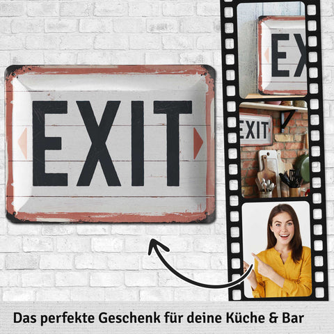 Blechschild EXIT Schild