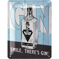 Blechschild Smile Gin