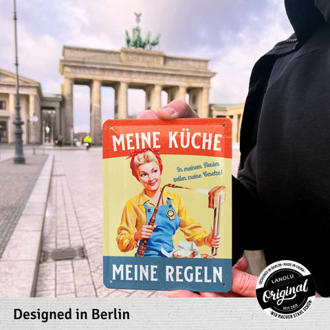 Blechschild Meine Küche