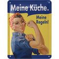 Blechschild Meine Küche