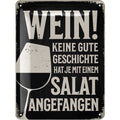 Blechschild Wein Geschichte