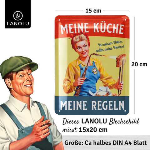 Blechschild Meine Küche