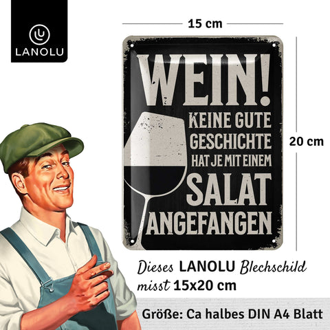 Blechschild Wein Geschichte