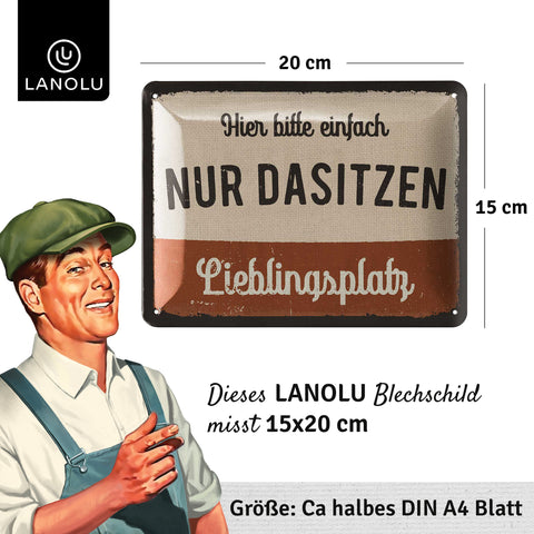 Blechschild Meine Lieblingsplatz