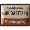 Blechschild Meine Lieblingsplatz