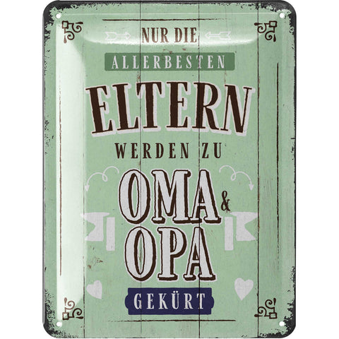Blechschild Allerbesten Eltern