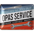 Blechschild Opas Service
