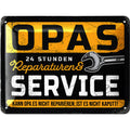 Blechschild Opas Service & Reperatur