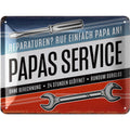 Blechschild Papas Service