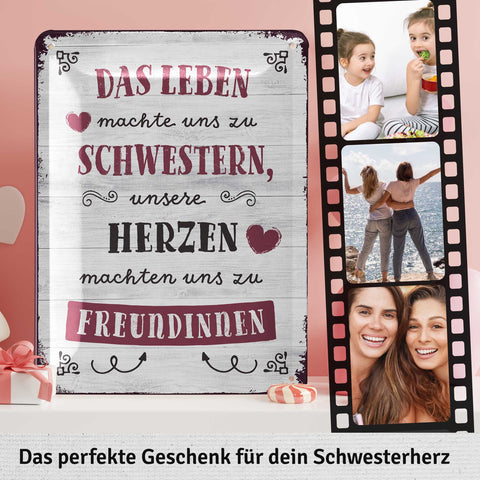 Blechschild Schwestern und Freundinnen