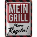 Blechschild Mein Grill Meine Regeln
