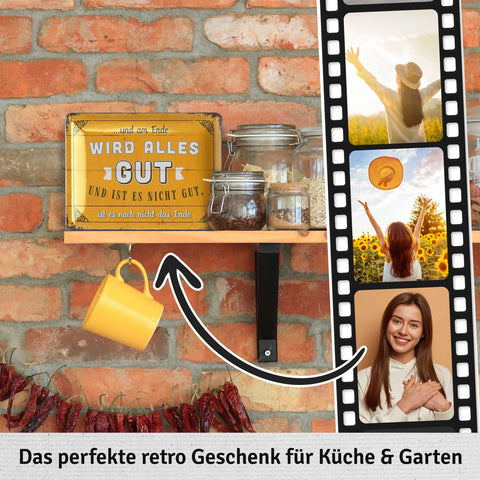 Blechschild Wird alles gut