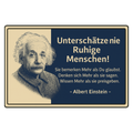 Ruhige Menschen Albert Einstein Blechschild