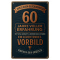 AstraDesign® Markenschild Sechzig Jahre Blechschild - 20x30cm