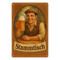 Stammtisch Mann Blechschild