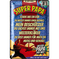 Blechschild Super Papa