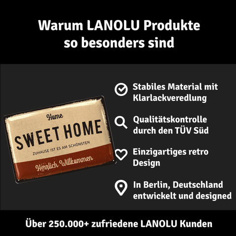 Blechschild Sweet Home