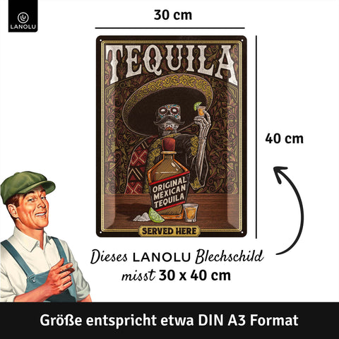 Blechschild Tequila