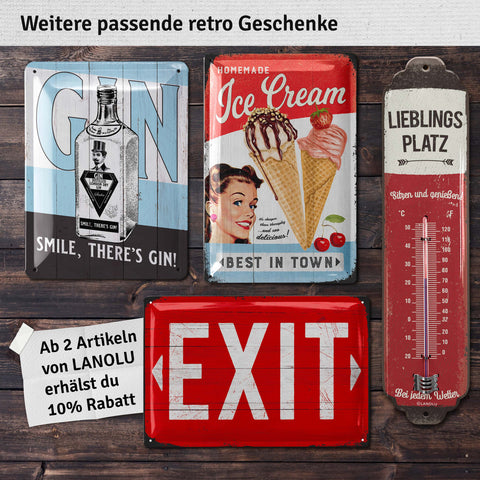 Blechschild To the Beach