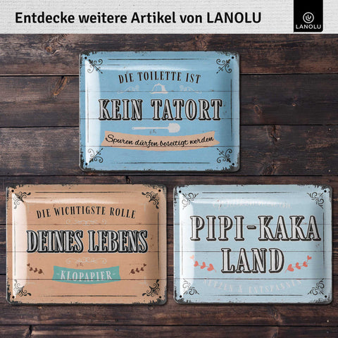 Blechschild Toilette ist kein Tatort