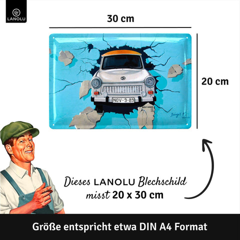 Blechschild Trabbi