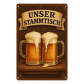 Unser Stammtisch Blechschild