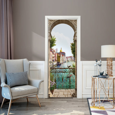 Venedig Tür Tapete
