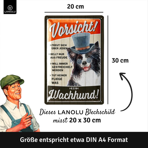 Blechschild Vorsicht kein Wachhund