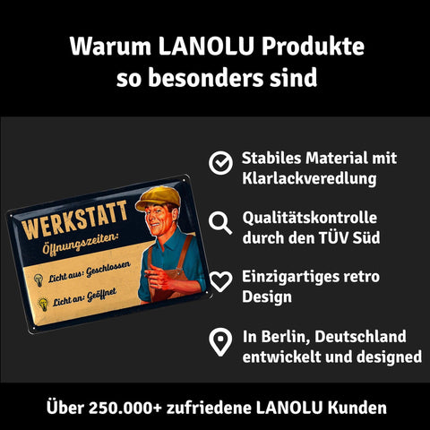 Blechschild Werkstatt Öffnungszeiten