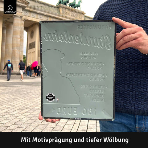 Blechschild Handwerker Stundenlohn