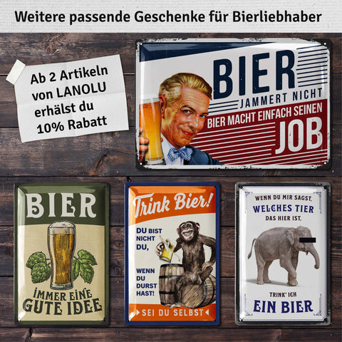 Blechschild Ich geh & steh