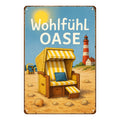 Wohlfühl Oase Blechschild