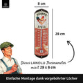 LANOLU Thermometer Huehnerstall 8x28cm