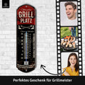 LANOLU Thermometer Grillplatz 8x28cm