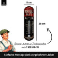 LANOLU Thermometer Grillplatz 8x28cm