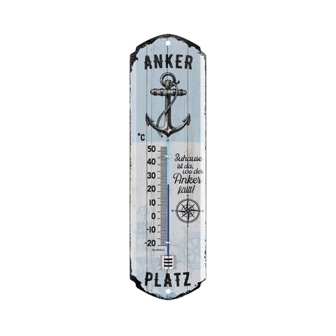 LANOLU Thermometer Ankerplatz 8x28cm