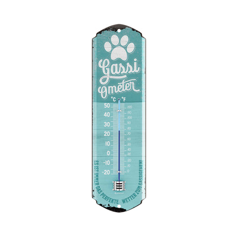 LANOLU Thermometer Gassi-O-Meter 8x28cm