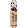 LANOLU Thermometer GRILLPLATZ Fett verbrennen 8x28cm
