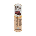 LANOLU Thermometer GRILLPLATZ Fett verbrennen 8x28cm